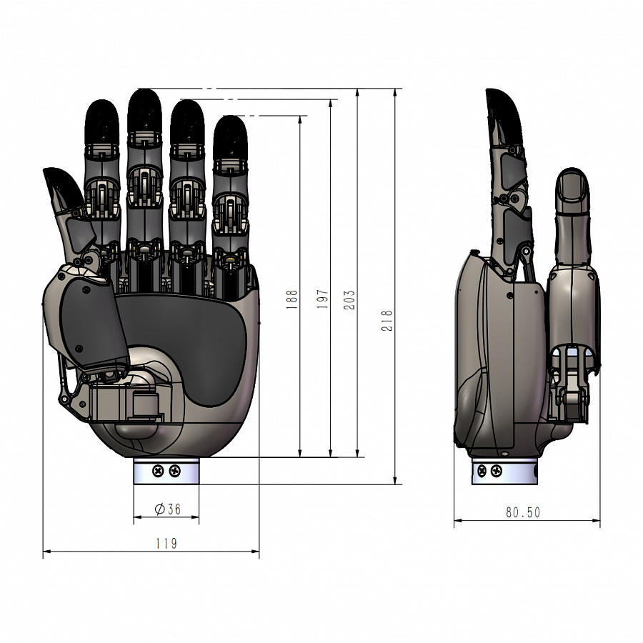 DH2116 Series Dexterous Hand 3